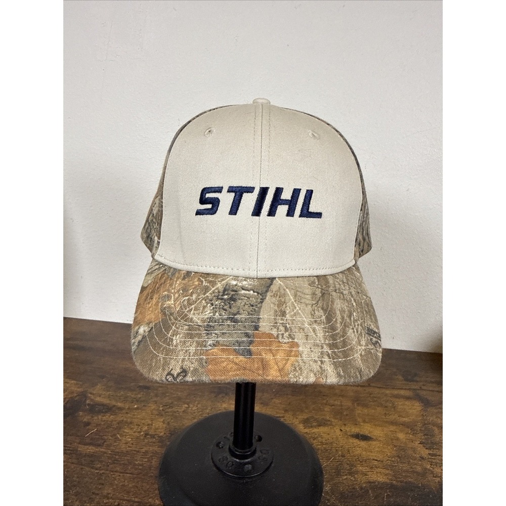 STIHL Chainsaw Hat Camo Cap Realtree Edge Adjustable Strapback Mens Hat
